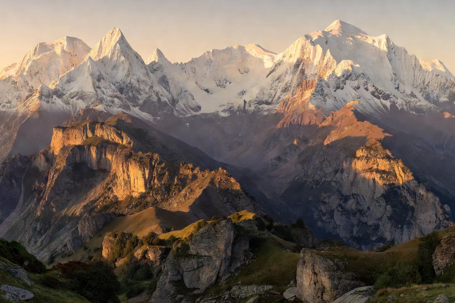 Montagnes du Caucase, inspiration de la fantaisie Islamey