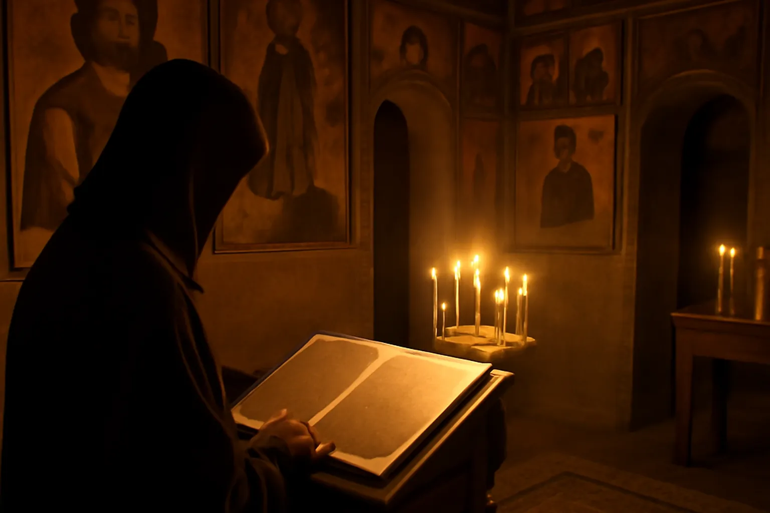 Monastère orthodoxe, période de retraite mystique de Balakirev