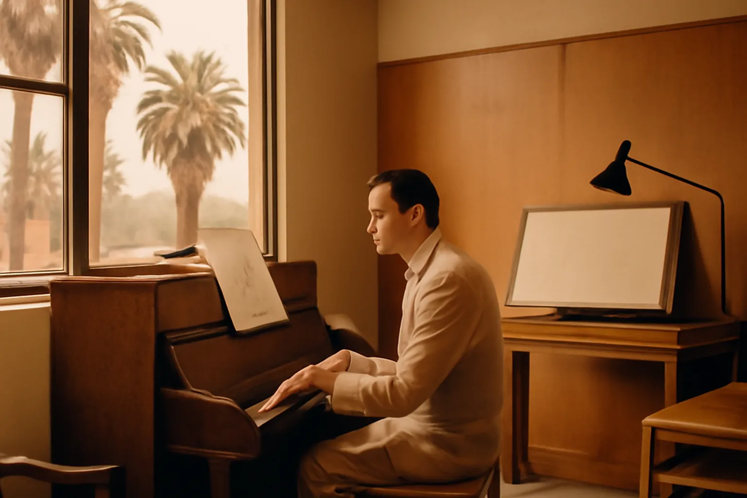 Studio de composition de Stravinsky à Hollywood dans les années 1940