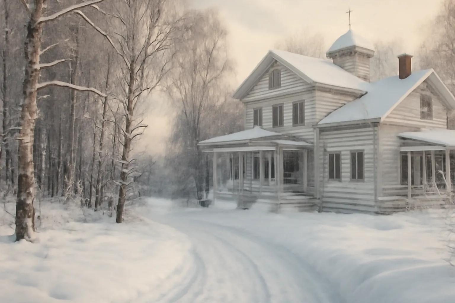 Domaine de Klin, paysage d'hiver russe où Tchaïkovski a composé ses dernières œuvres